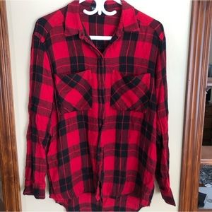 Express women’s medium red flannel